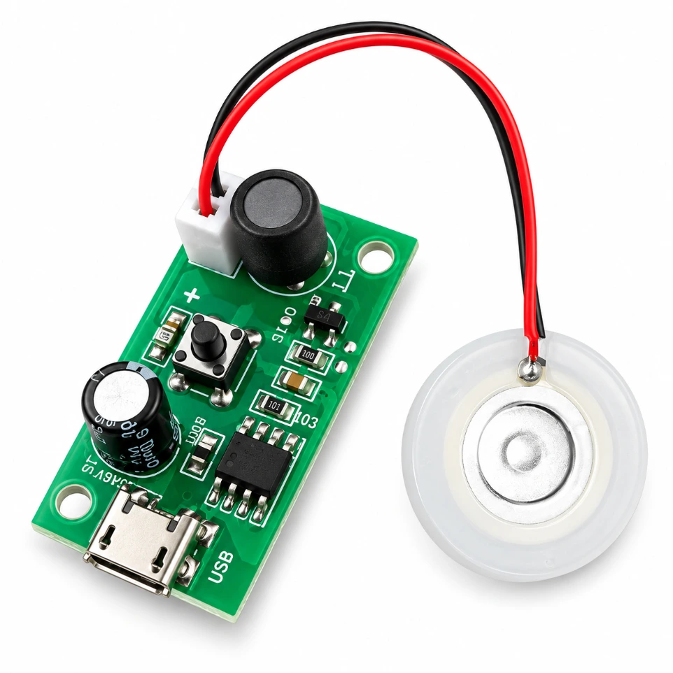 108kHz Ultrasonic Atomiser DIY Kit – DC 5V USB Humidifier Module with ...